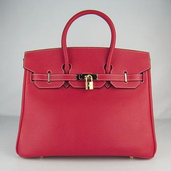 Hermes 35CM Red (gold)