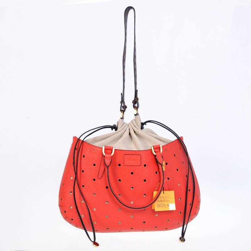 The Fendi Euronext Cross pattern leather satchel