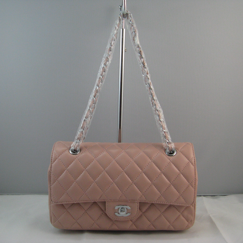 Chanel Pink color with Silver chain