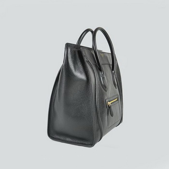 Celine Cowhide Leather Handbag 98170 Black