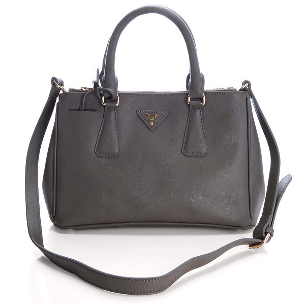 Hot Style Prada Classic Saffiano Leather Medium Tote Bag BN1801 Grey