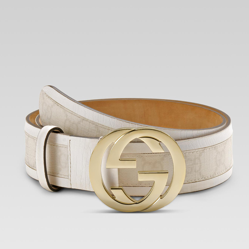 belt with interlocking G buckle