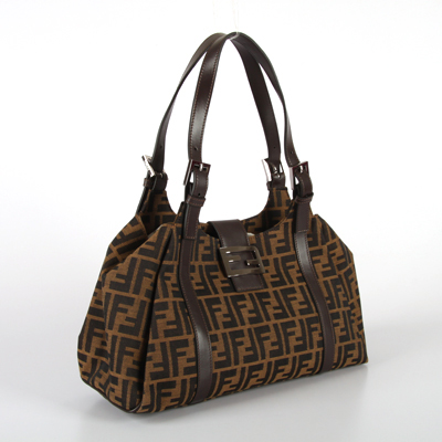 Fendi 8BR091 big F Coffee