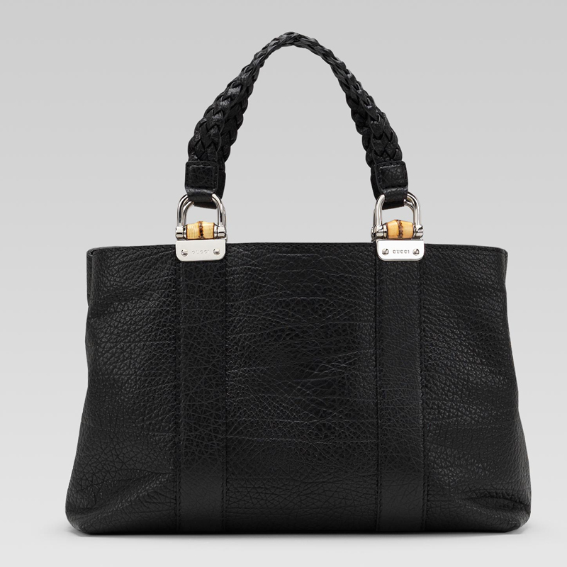 'bamboo bar' medium tote with bamboo detail