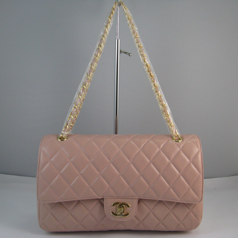 Chanel Pink color with Gold chain