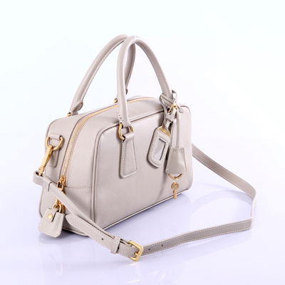 BL0758 Light grey Cross pattern full leather