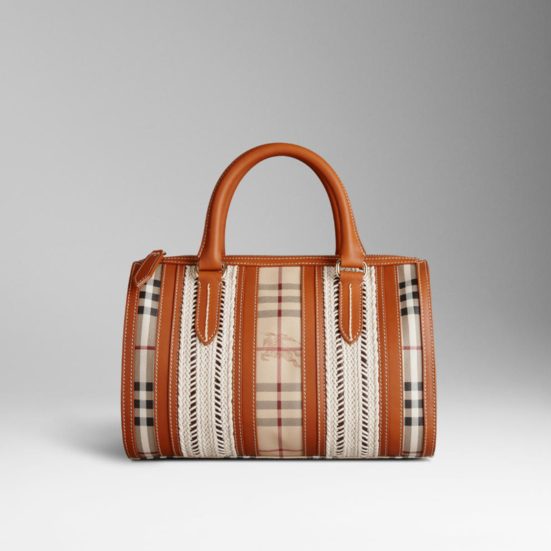 MEDIUM WOVEN ROPE BOWLING BAG