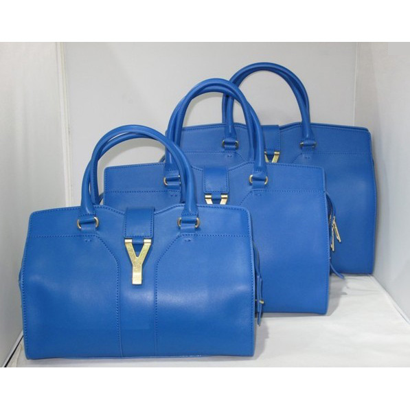 Yves Saint Laurent Cabas Chyc Medium Bag 279079M Blue