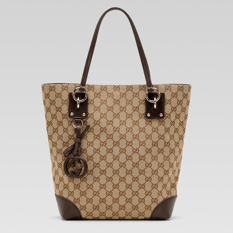 'gucci charm' medium tote  with leather GG charm