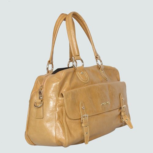 Miu Miu Shiny Leather Tote Bags 90263 Wheat