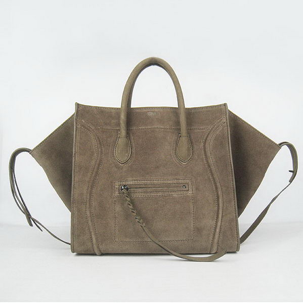 Celine Phantom Bags Suede Leather C6028B Grey