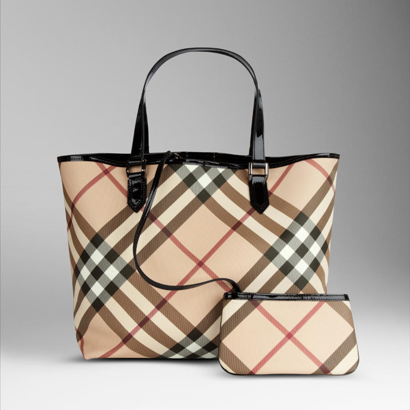 MEDIUM NOVA CHECK TOTE BAG