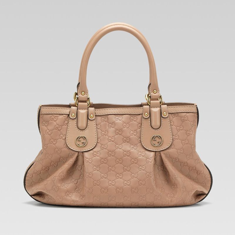 'scarlett' medium tote with studded interlocking G