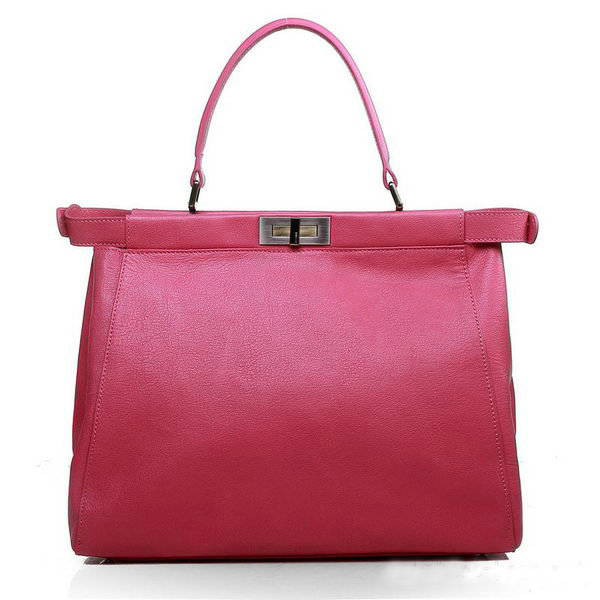 Fendi Peekaboo Bag Rosy Calfskin Leather F2292