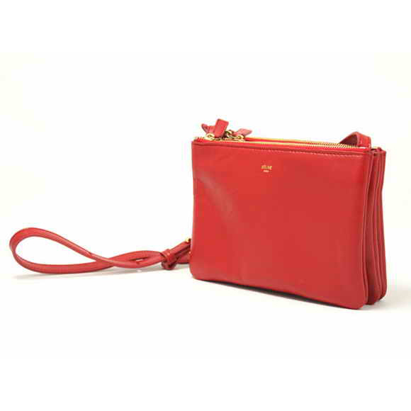 Celine Fashion Lambskin Shoulder Bag 8822 Red