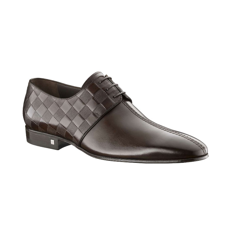 MASTER DERBY IN DAMIER EMBOSSED CALF LEATHER