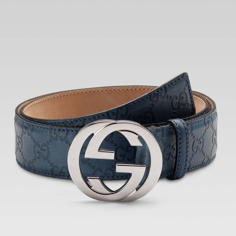 belt with interlocking G buckle