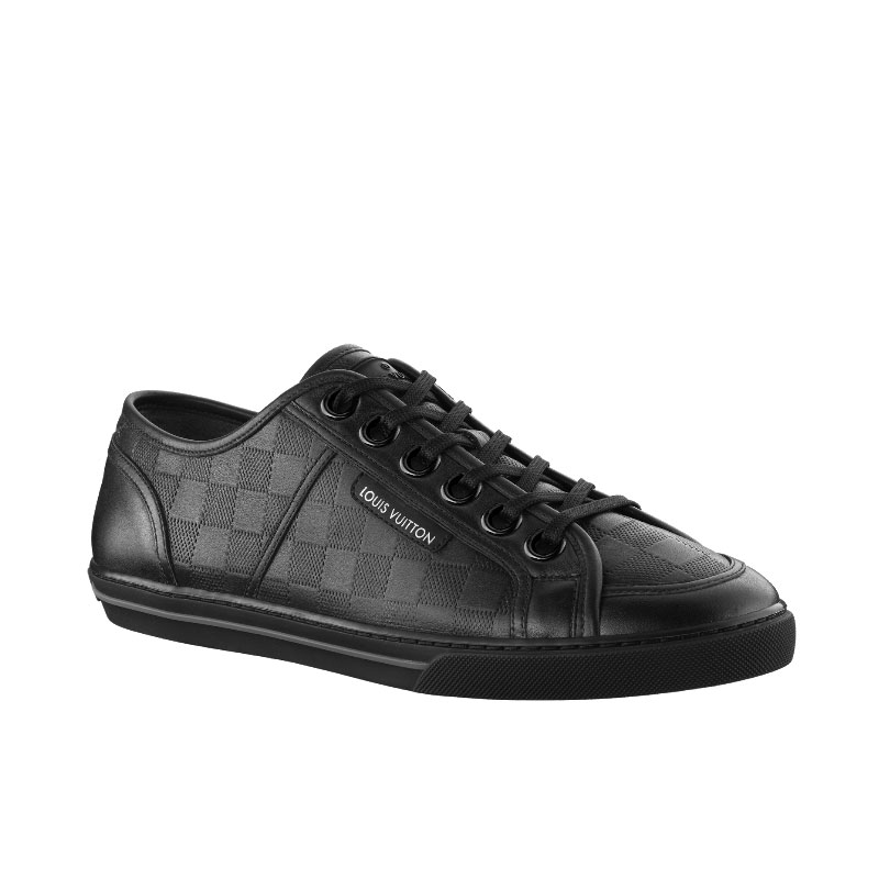 BROOKLYN SNEAKER IN DAMIER EMBOSSED CALF LEATHER