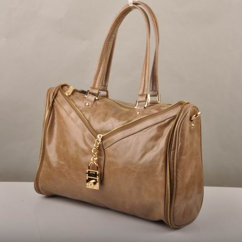 Miu Miu Tote Oil Leather Handbags 90339 Brown