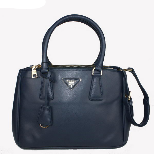 Prada Saffiano Classic Tote Bag BN1801 Royalblue