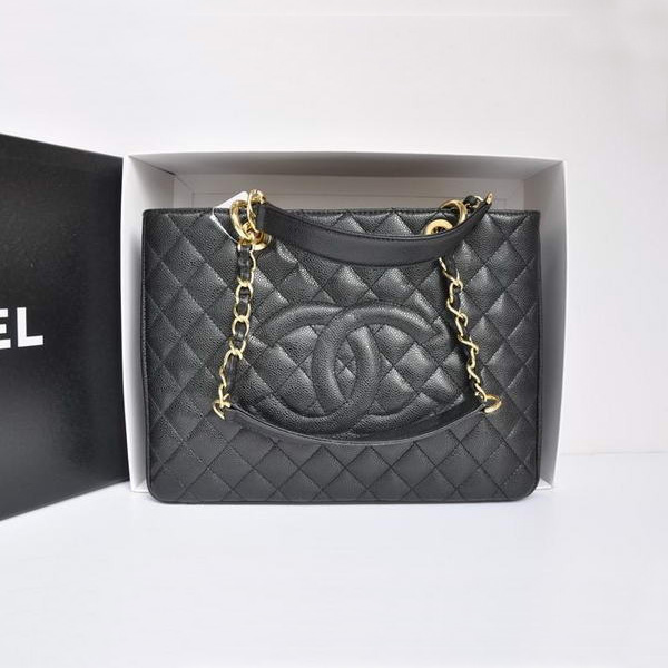 Chanel A50995 Original Caviar Leather Shoulder Bag Black