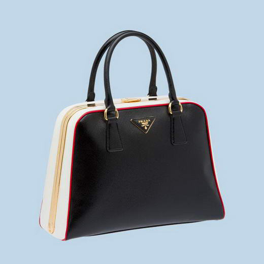 Prada Saffiano Leather Tote Bag BL0808 Black