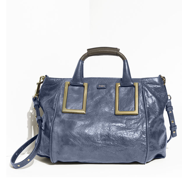 Chloe 'Ethel' Lambskin & Goatskin Leather Top Handle Satchel