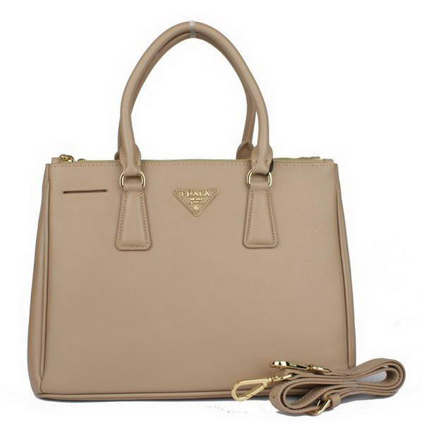 Prada Saffiano Calf Leather Tote Bag 103282 Apricot