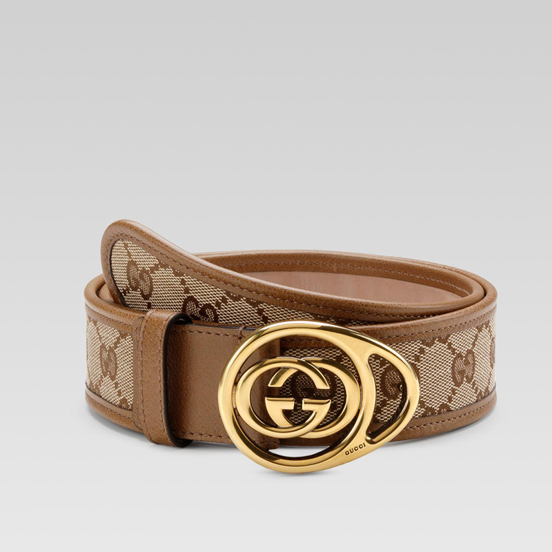 belt with interlocking G buckle