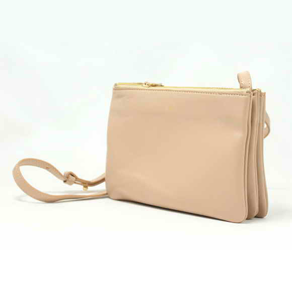 Celine Fashion Lambskin Shoulder Bag 8822 Apricot