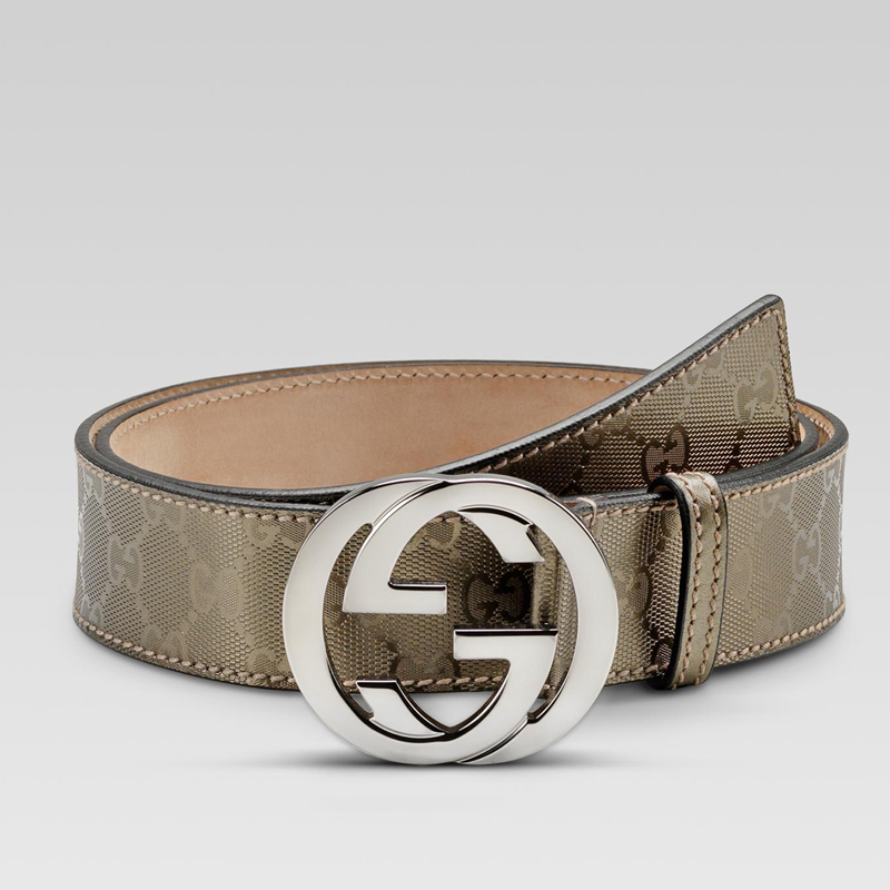 belt with interlocking G buckle