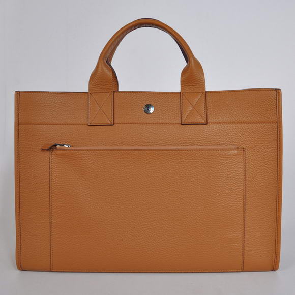 Hermes Briefcase 40CM Bag Clemence Leather Camel