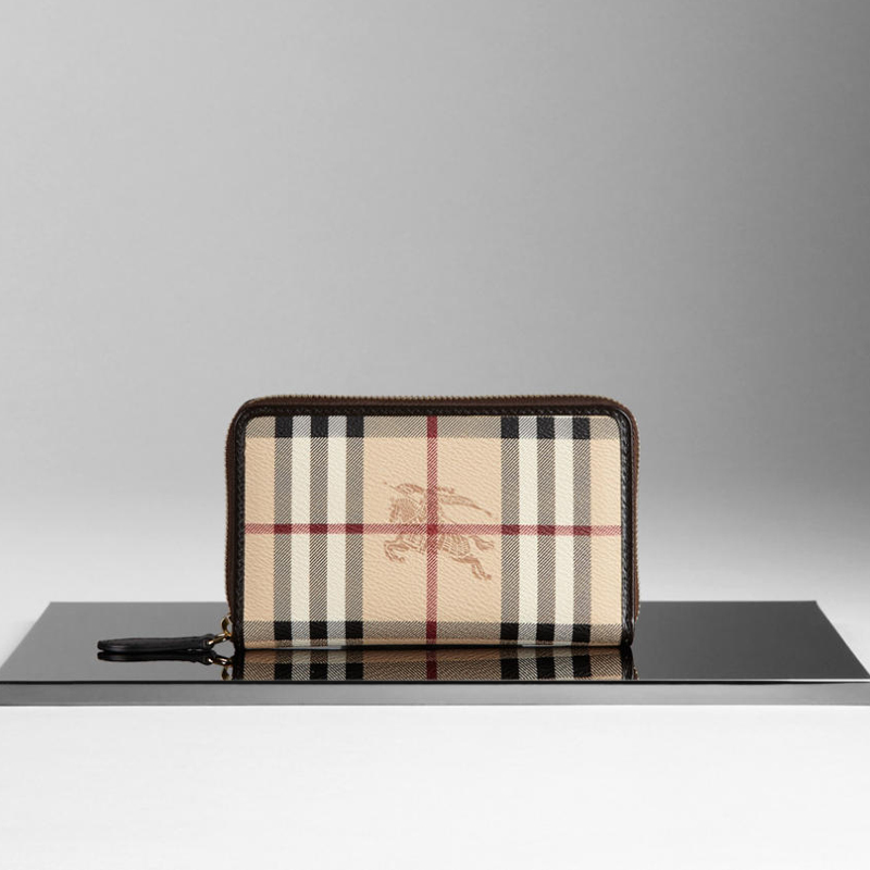 HAYMARKET CHECK ZIPAROUND WALLET