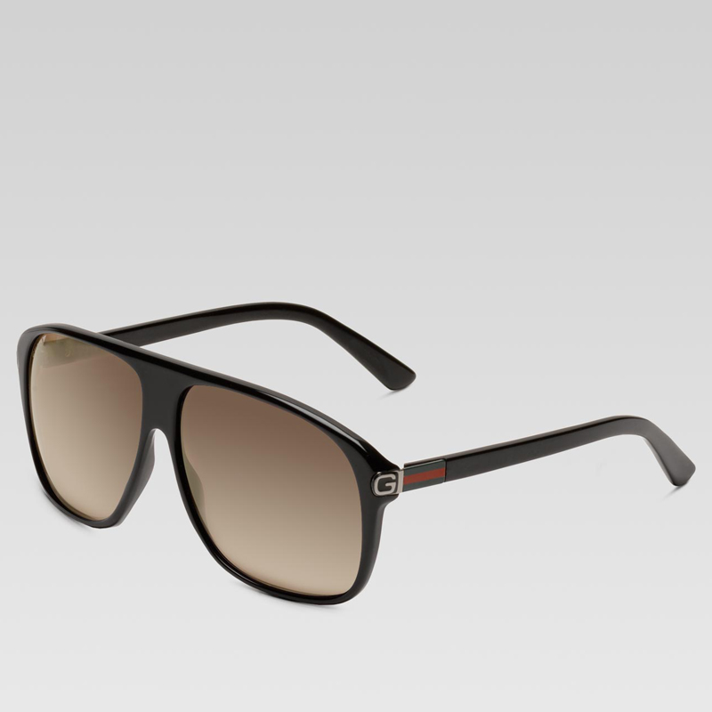 medium rectangle frame sunglasses with G detail an