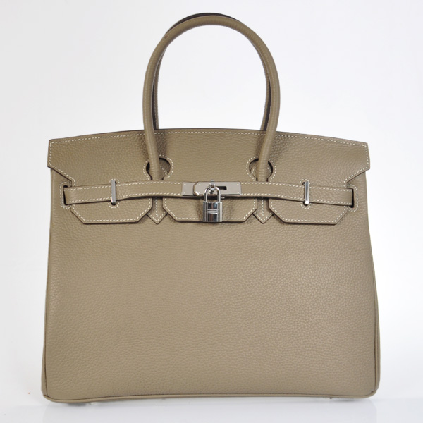 Hermes Birkin 35CM clemence leather in Dark Grey with Silver hardware