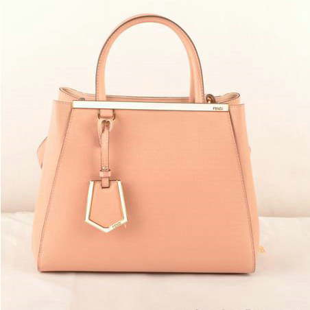 Fendi 2Jours Saffiiano Leather Tote Bag F2552S Pink