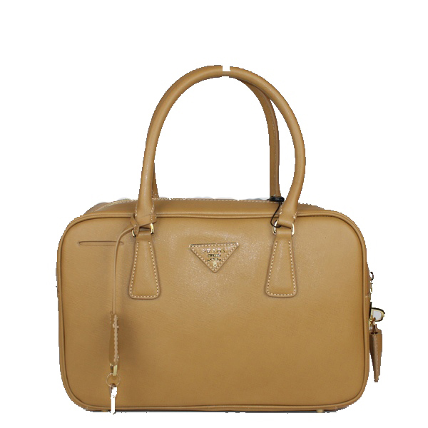 Prada Saffiano Leather Tote Bag BL1095 Apricot