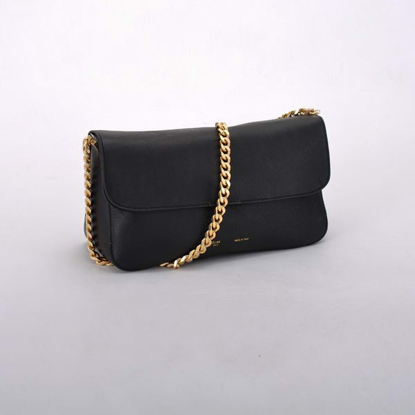 Celine Gourmette Small Bag in Ferrari Leather Black