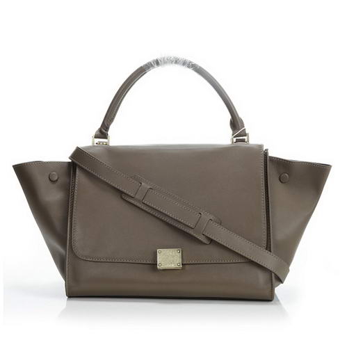 Celine Trapeze Bags Original Leather 3042 Grey