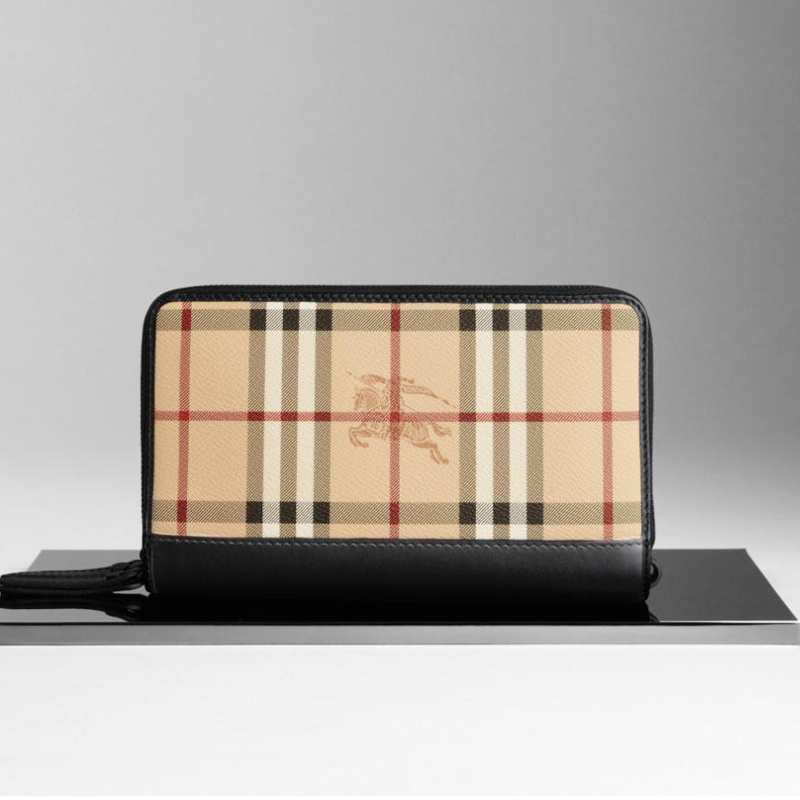 Haymarket check travel wallet