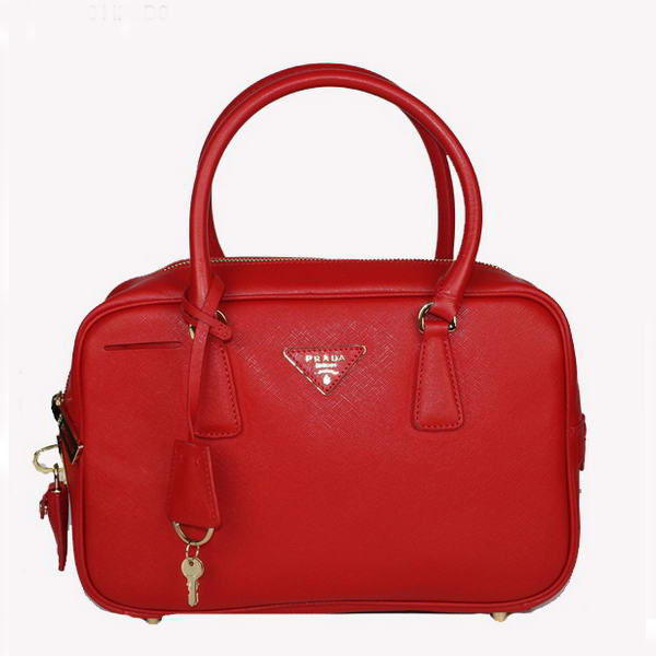 Prada Saffiano Leather Tote Bag BL1095 Red