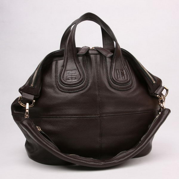 Givenchy Fashion Cow Leather Top Handle Bags Deep Coffee 29881