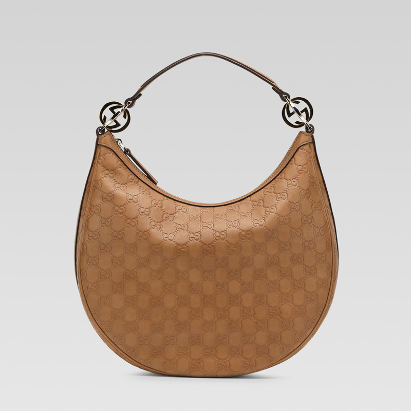 'GG twins' medium hobo with interlocking G ornamen