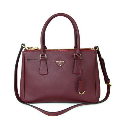 Prada Saffiano Calf Leather Totes BN1801 Red