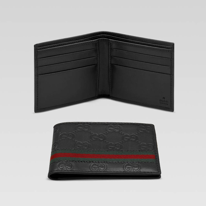 bi-fold wallet with signature web