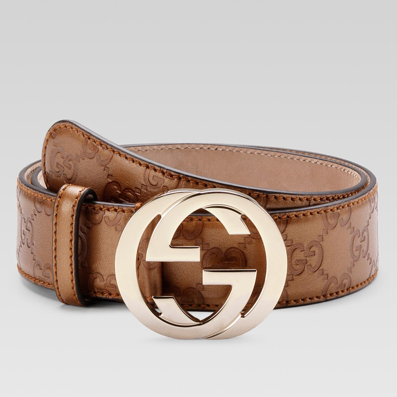 belt with interlocking G buckle