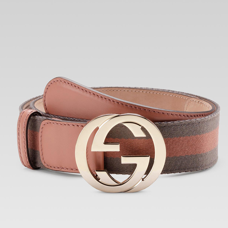 belt with interlocking G buckle