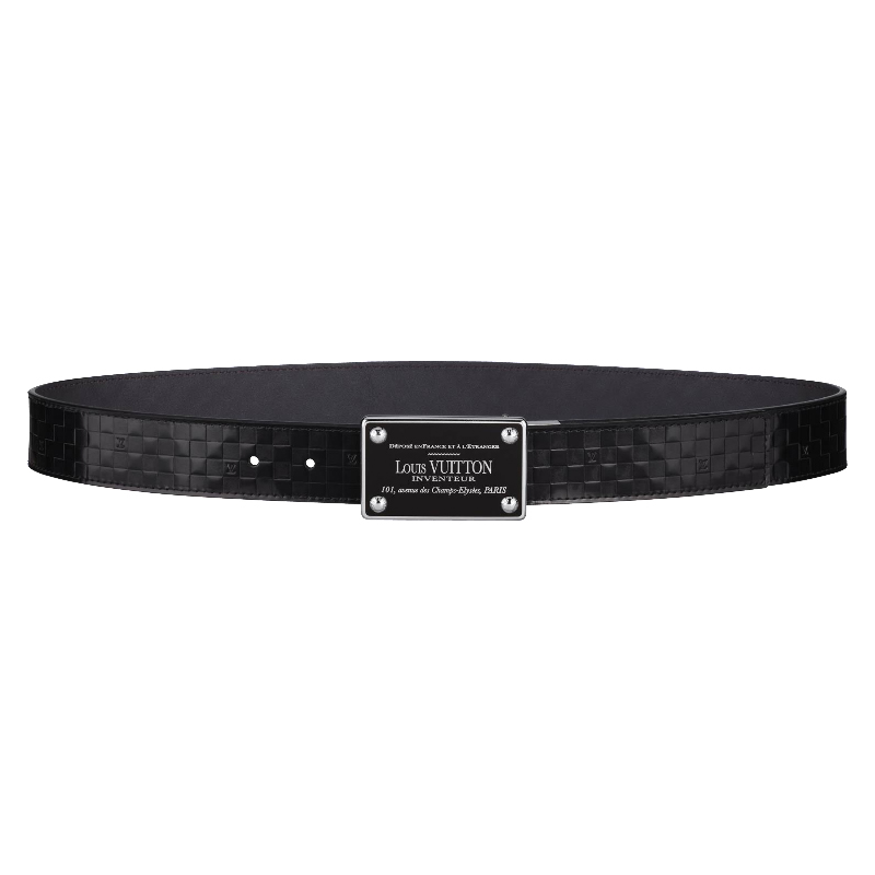 LV INVENTEUR DAMIER LEATHER BELT