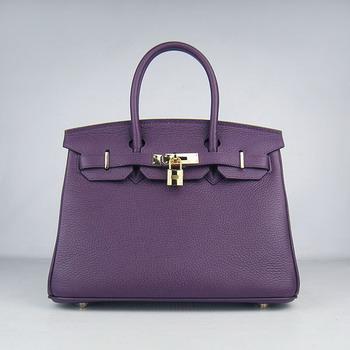 Birkin 30CM Purple (gold)