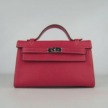 Hermes Kelly 22CM Cattle Neck Stripe Red